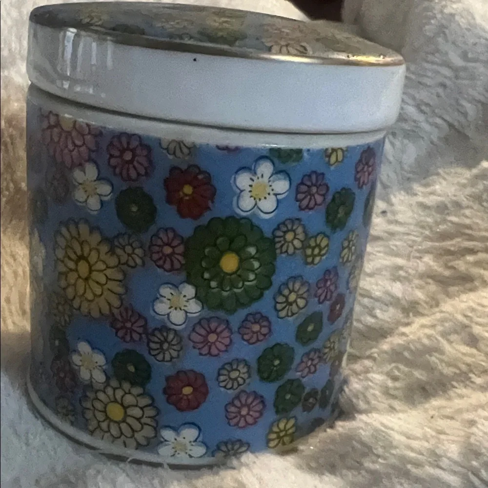 Floral Ceramic Jar with Lid